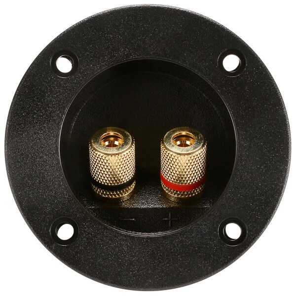 Main product image for Round Speaker Terminal 2-15/16" Gold Binding Post 260-283